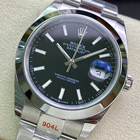 高品質ロレックスコピー時計 デイトジャスト126300 ブラック 41mm 